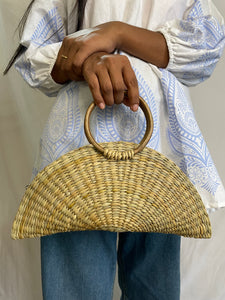 KAUNA CLUTCH WITH CANE HANDLE