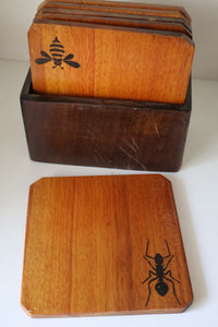 WOODEN TEAK COASTER