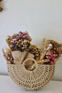 JUTE IRON FRAME BASKET