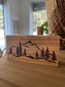 WOODEN PEN STAND