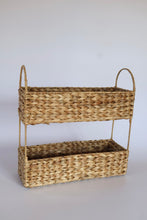 Load image into Gallery viewer, WATER HYACINTH DOUBLE DECKER RACK
