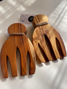 WOODEN SALAD SERVER | SET OF 2