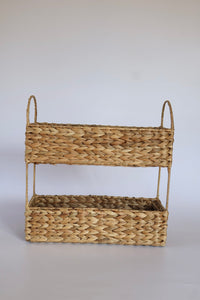 WATER HYACINTH DOUBLE DECKER RACK