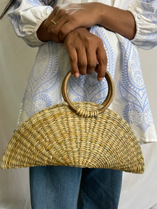 KAUNA CLUTCH WITH CANE HANDLE