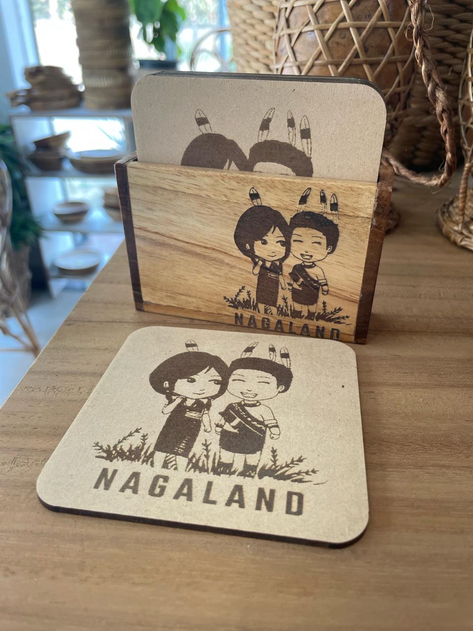 WOODEN TEA COASTER | SET OF 6