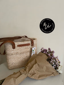 BANANA FIBRE BAG HAMPER