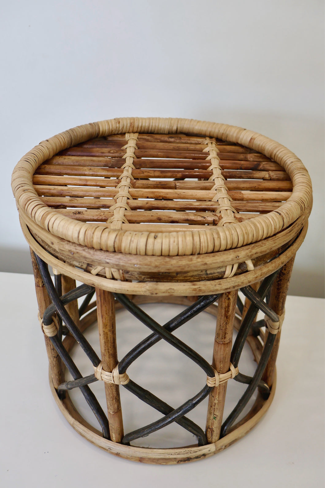 CANE STOOL SET