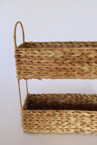 WATER HYACINTH DOUBLE DECKER RACK