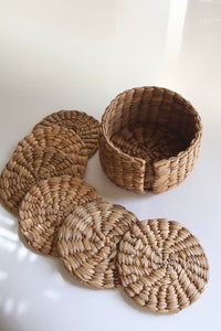 WATER HYACINTH COASTER SET